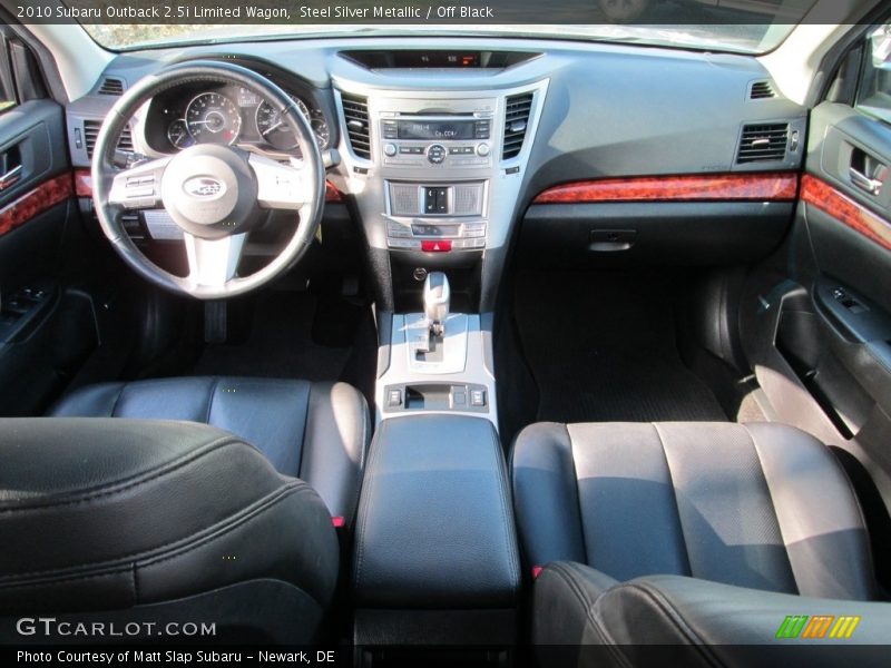 Steel Silver Metallic / Off Black 2010 Subaru Outback 2.5i Limited Wagon