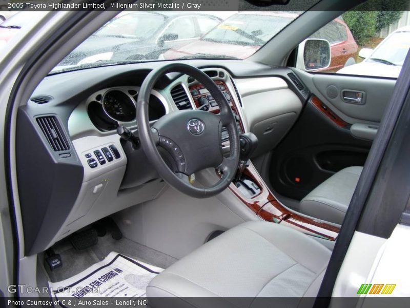 Millenium Silver Metallic / Gray 2005 Toyota Highlander Limited