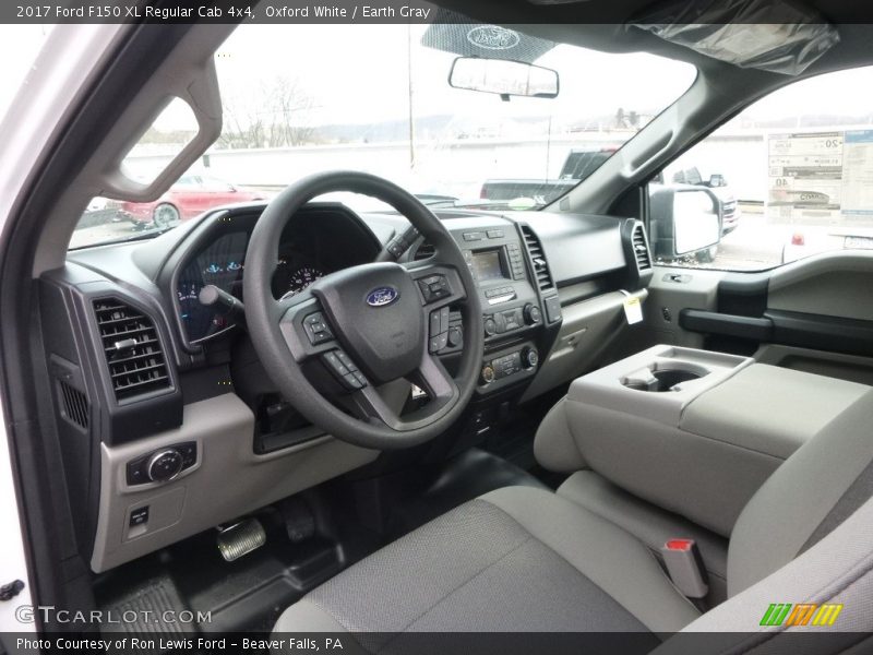  2017 F150 XL Regular Cab 4x4 Earth Gray Interior