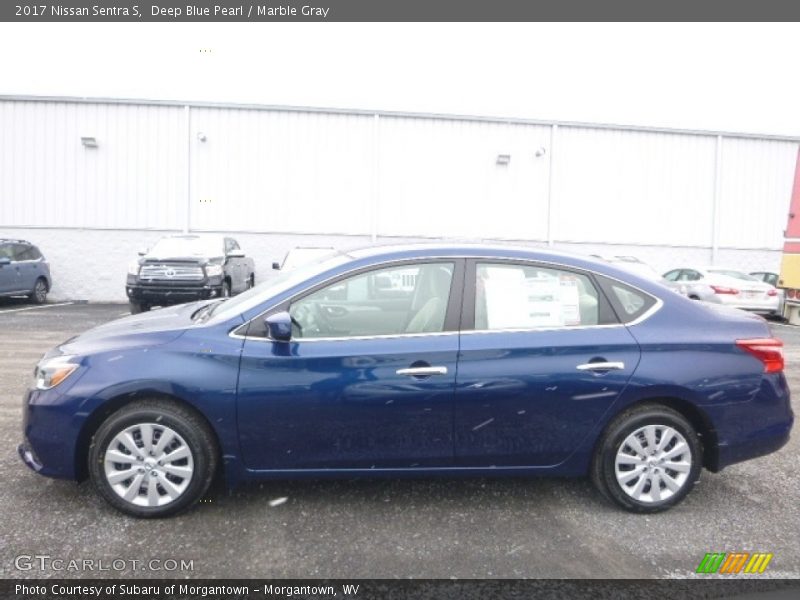 Deep Blue Pearl / Marble Gray 2017 Nissan Sentra S