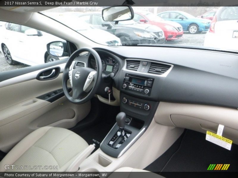 Deep Blue Pearl / Marble Gray 2017 Nissan Sentra S