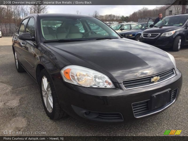 Imperial Blue Metallic / Ebony Black 2008 Chevrolet Impala LTZ