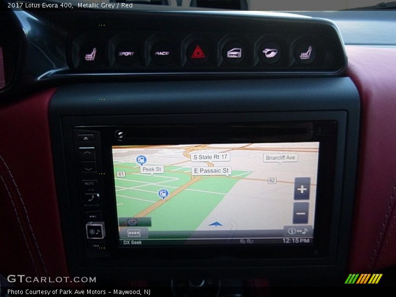 Navigation of 2017 Evora 400