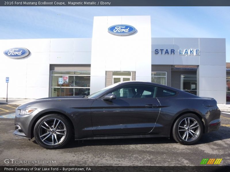 Magnetic Metallic / Ebony 2016 Ford Mustang EcoBoost Coupe