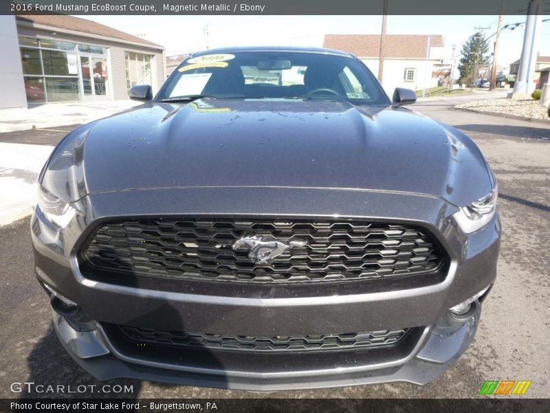 Magnetic Metallic / Ebony 2016 Ford Mustang EcoBoost Coupe
