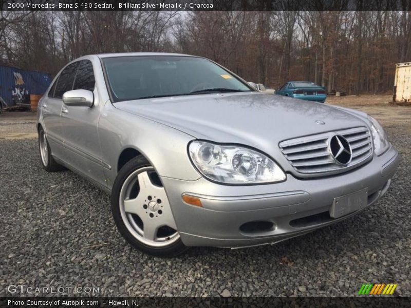 Brilliant Silver Metallic / Charcoal 2000 Mercedes-Benz S 430 Sedan
