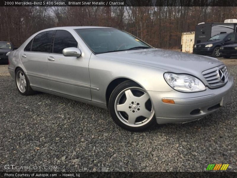 Brilliant Silver Metallic / Charcoal 2000 Mercedes-Benz S 430 Sedan