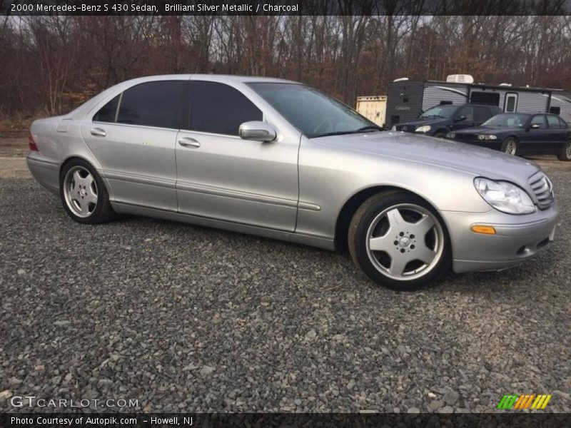 Brilliant Silver Metallic / Charcoal 2000 Mercedes-Benz S 430 Sedan