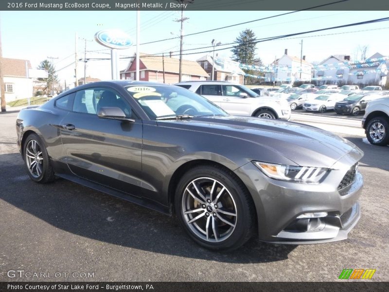 Magnetic Metallic / Ebony 2016 Ford Mustang EcoBoost Coupe