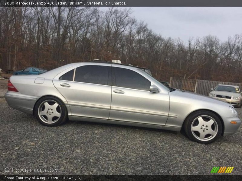 Brilliant Silver Metallic / Charcoal 2000 Mercedes-Benz S 430 Sedan