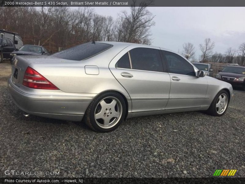 Brilliant Silver Metallic / Charcoal 2000 Mercedes-Benz S 430 Sedan