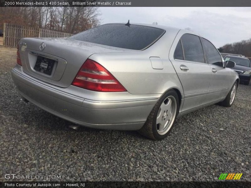 Brilliant Silver Metallic / Charcoal 2000 Mercedes-Benz S 430 Sedan