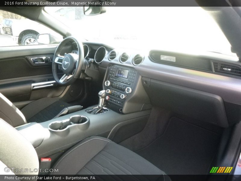 Magnetic Metallic / Ebony 2016 Ford Mustang EcoBoost Coupe