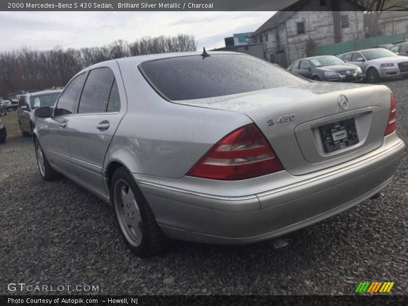 Brilliant Silver Metallic / Charcoal 2000 Mercedes-Benz S 430 Sedan