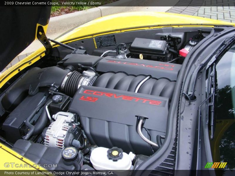 Velocity Yellow / Ebony 2009 Chevrolet Corvette Coupe