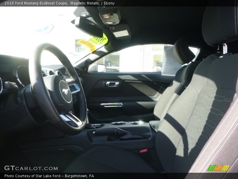 Magnetic Metallic / Ebony 2016 Ford Mustang EcoBoost Coupe