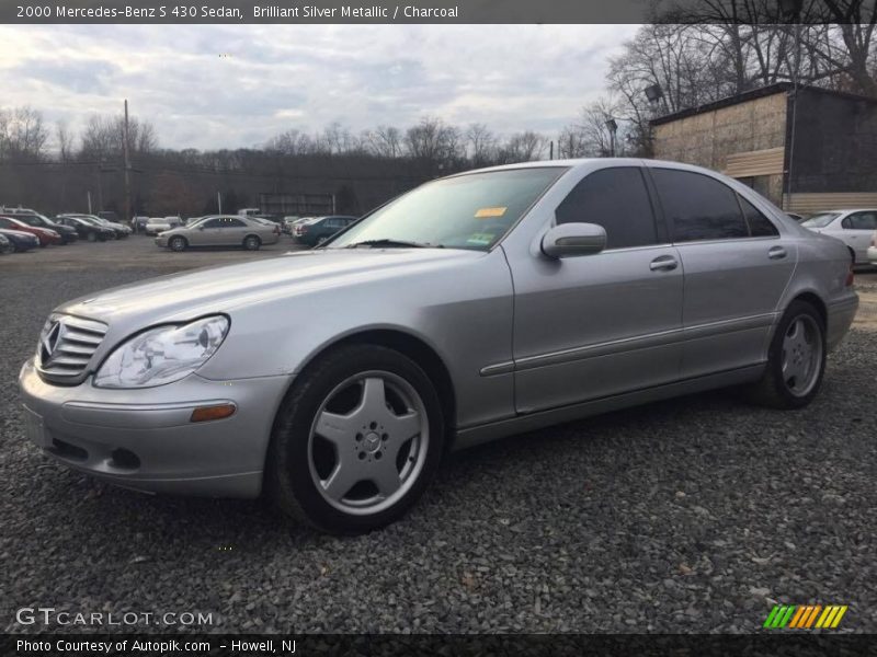 Brilliant Silver Metallic / Charcoal 2000 Mercedes-Benz S 430 Sedan
