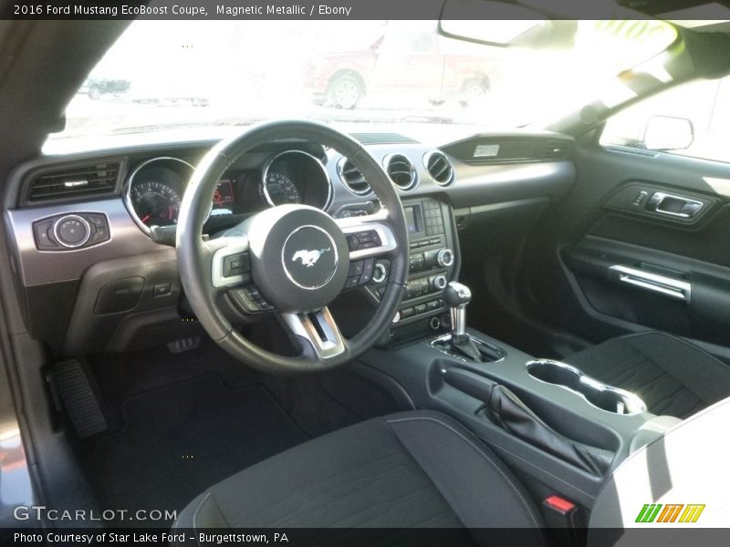 Magnetic Metallic / Ebony 2016 Ford Mustang EcoBoost Coupe
