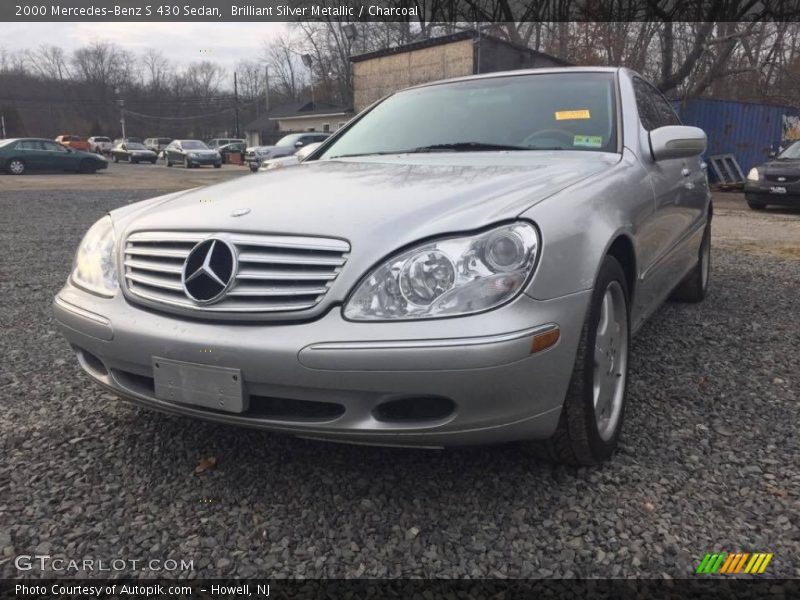 Brilliant Silver Metallic / Charcoal 2000 Mercedes-Benz S 430 Sedan