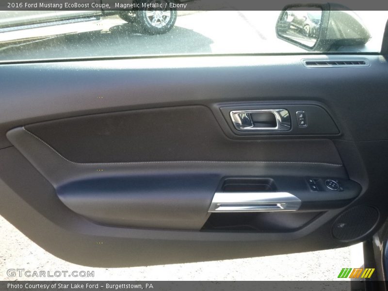 Magnetic Metallic / Ebony 2016 Ford Mustang EcoBoost Coupe
