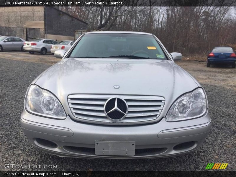 Brilliant Silver Metallic / Charcoal 2000 Mercedes-Benz S 430 Sedan