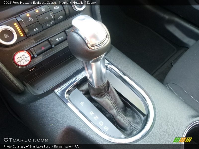 Magnetic Metallic / Ebony 2016 Ford Mustang EcoBoost Coupe