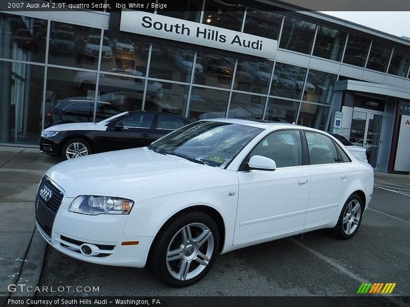 Ibis White / Beige 2007 Audi A4 2.0T quattro Sedan