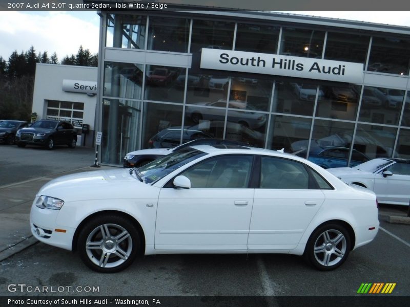 Ibis White / Beige 2007 Audi A4 2.0T quattro Sedan