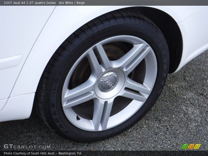 Ibis White / Beige 2007 Audi A4 2.0T quattro Sedan