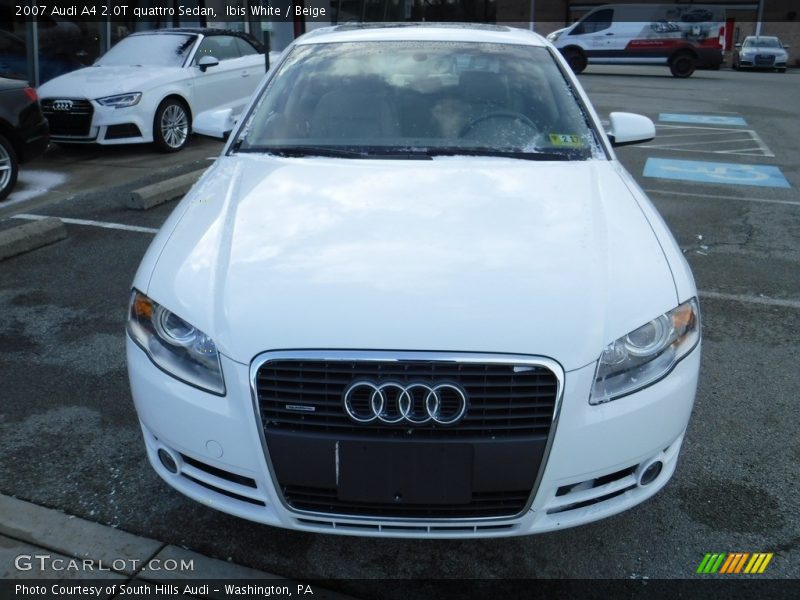 Ibis White / Beige 2007 Audi A4 2.0T quattro Sedan