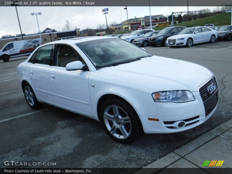 Ibis White / Beige 2007 Audi A4 2.0T quattro Sedan