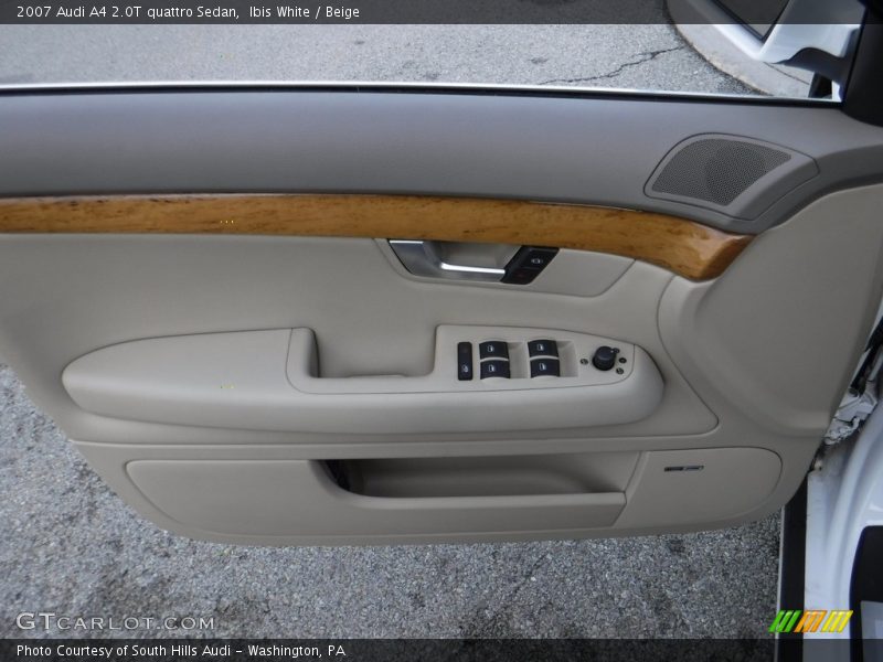 Ibis White / Beige 2007 Audi A4 2.0T quattro Sedan