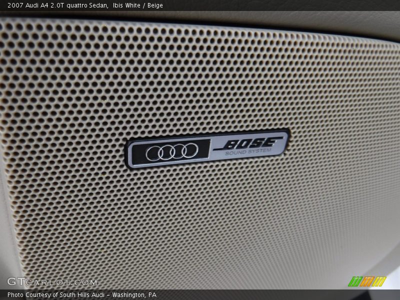 Ibis White / Beige 2007 Audi A4 2.0T quattro Sedan