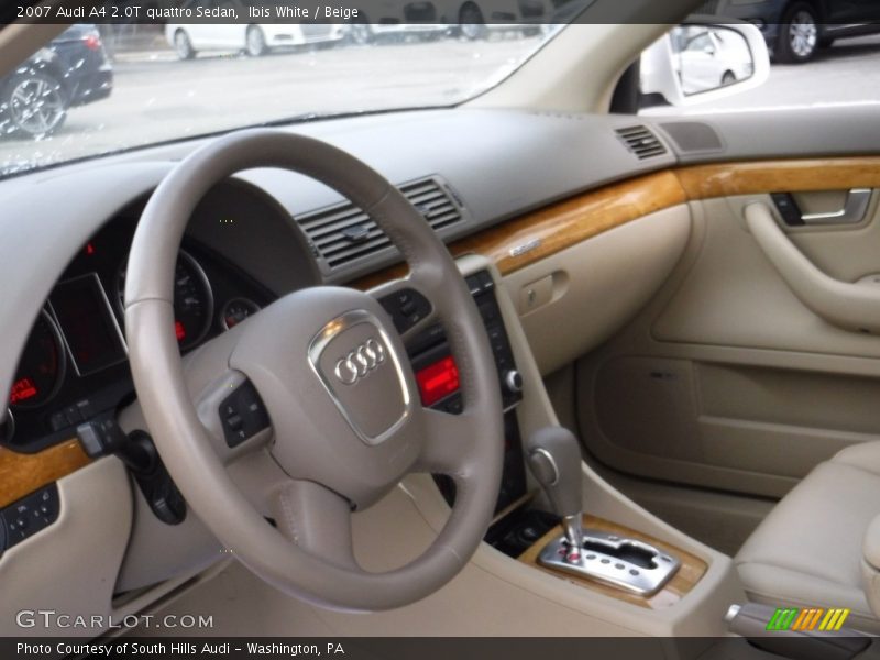 Ibis White / Beige 2007 Audi A4 2.0T quattro Sedan