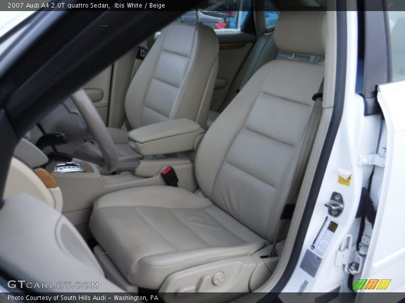Ibis White / Beige 2007 Audi A4 2.0T quattro Sedan