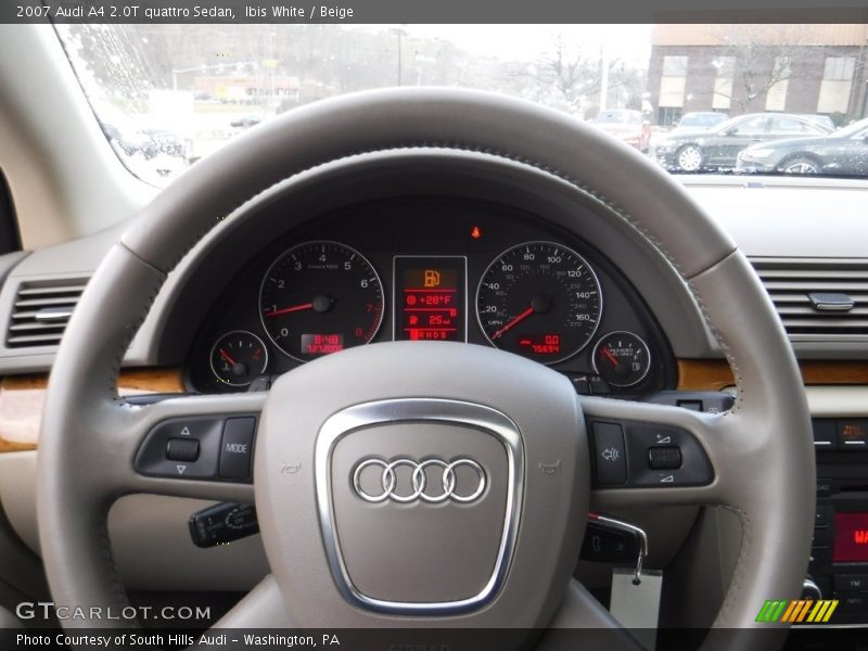 Ibis White / Beige 2007 Audi A4 2.0T quattro Sedan