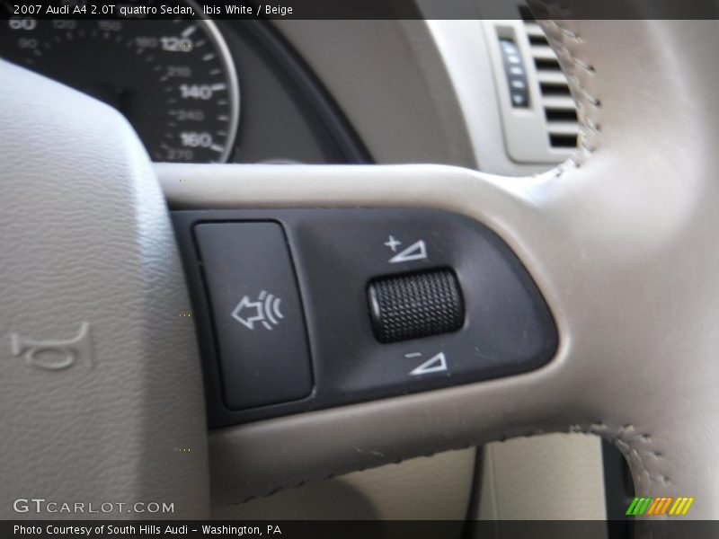 Ibis White / Beige 2007 Audi A4 2.0T quattro Sedan