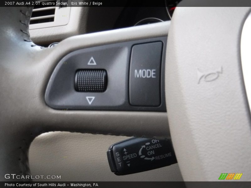 Ibis White / Beige 2007 Audi A4 2.0T quattro Sedan