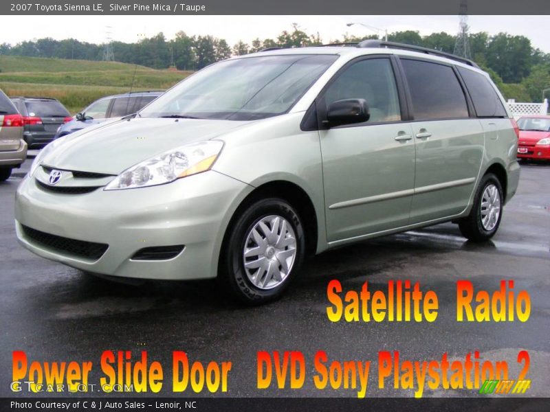 Silver Pine Mica / Taupe 2007 Toyota Sienna LE