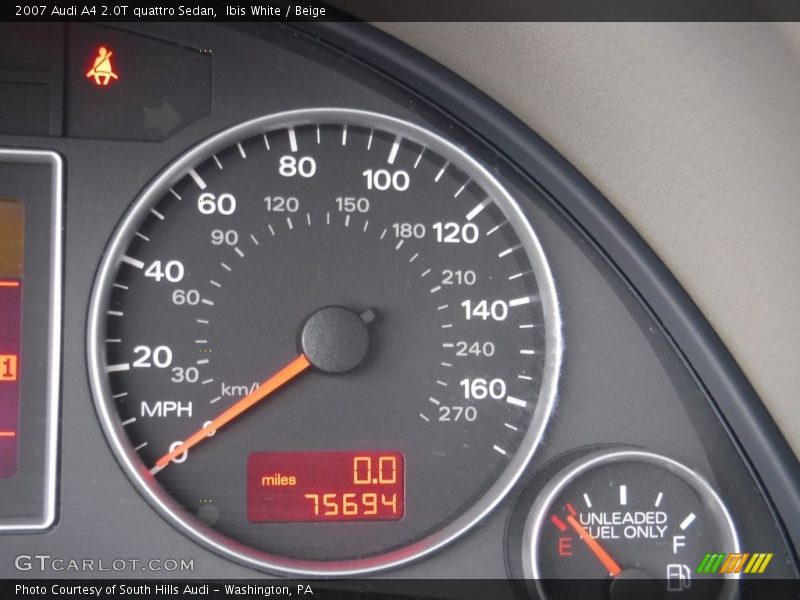 Ibis White / Beige 2007 Audi A4 2.0T quattro Sedan