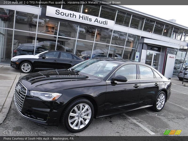 Havanna Black Metallic / Nougat Brown 2016 Audi A6 2.0 TFSI Premium Plus quattro