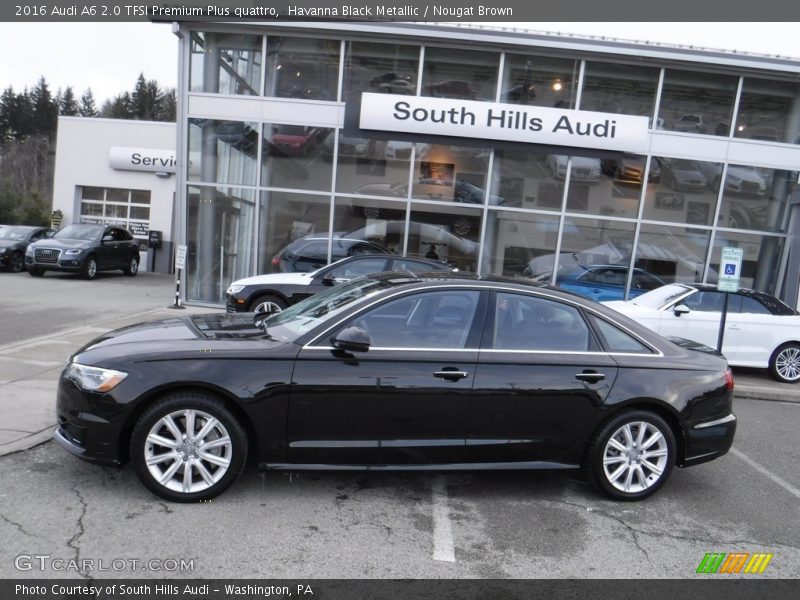Havanna Black Metallic / Nougat Brown 2016 Audi A6 2.0 TFSI Premium Plus quattro