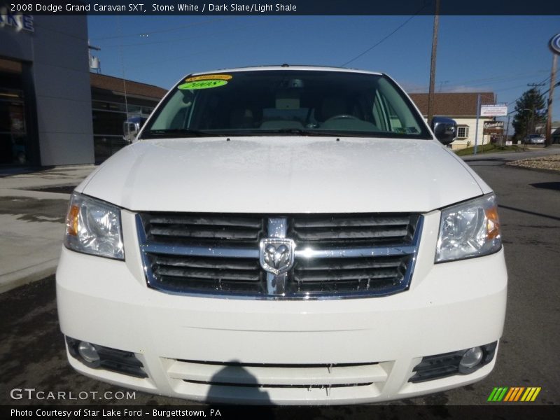 Stone White / Dark Slate/Light Shale 2008 Dodge Grand Caravan SXT