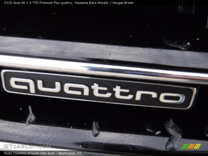 Havanna Black Metallic / Nougat Brown 2016 Audi A6 2.0 TFSI Premium Plus quattro
