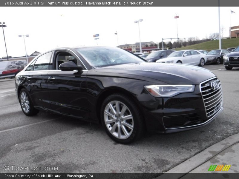 Havanna Black Metallic / Nougat Brown 2016 Audi A6 2.0 TFSI Premium Plus quattro