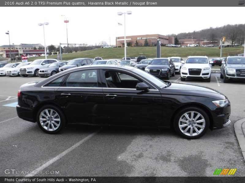 Havanna Black Metallic / Nougat Brown 2016 Audi A6 2.0 TFSI Premium Plus quattro