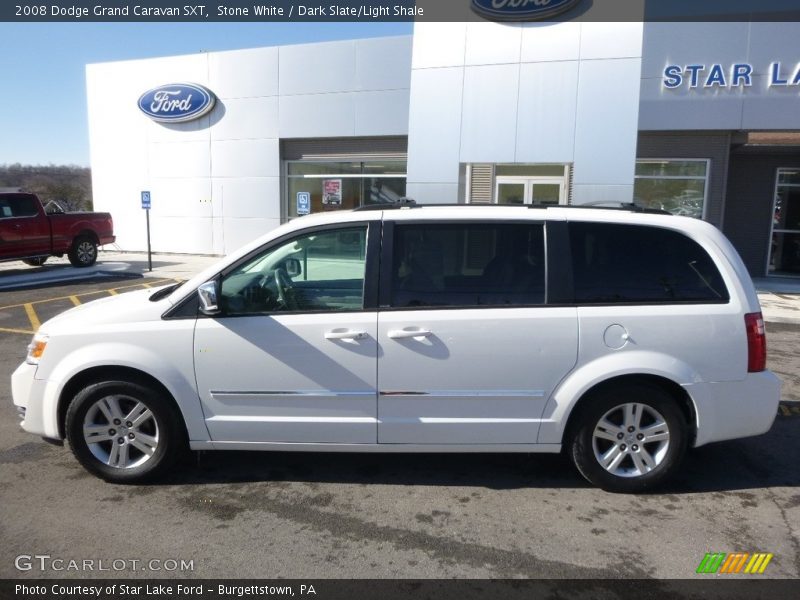 Stone White / Dark Slate/Light Shale 2008 Dodge Grand Caravan SXT