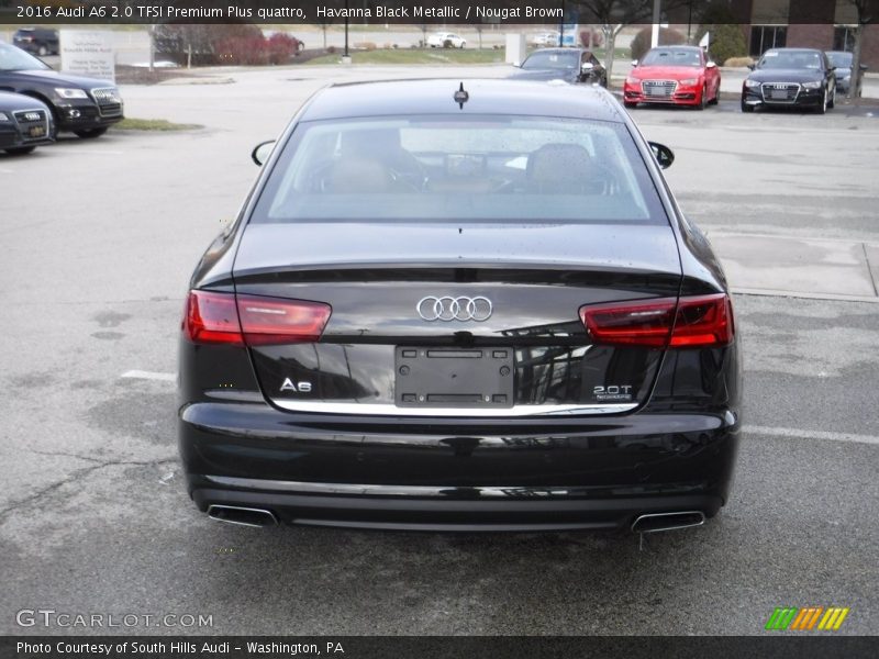 Havanna Black Metallic / Nougat Brown 2016 Audi A6 2.0 TFSI Premium Plus quattro
