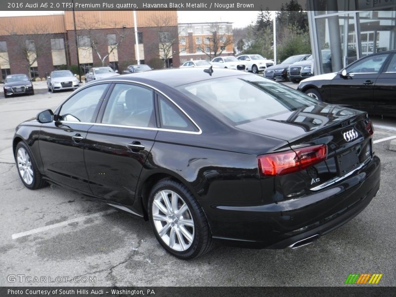 Havanna Black Metallic / Nougat Brown 2016 Audi A6 2.0 TFSI Premium Plus quattro