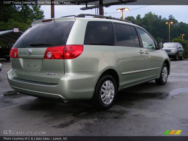 Silver Pine Mica / Taupe 2007 Toyota Sienna LE